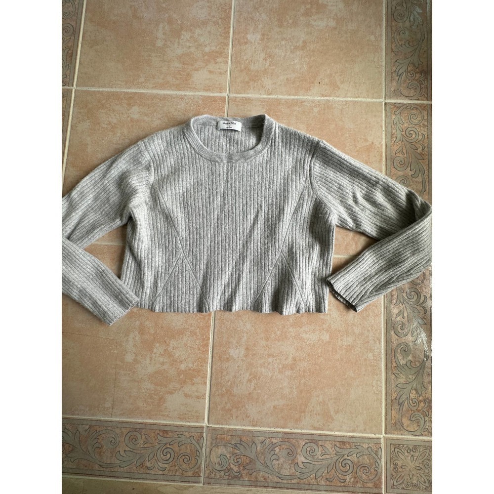 Babaton wool blend crop top sweater women size L